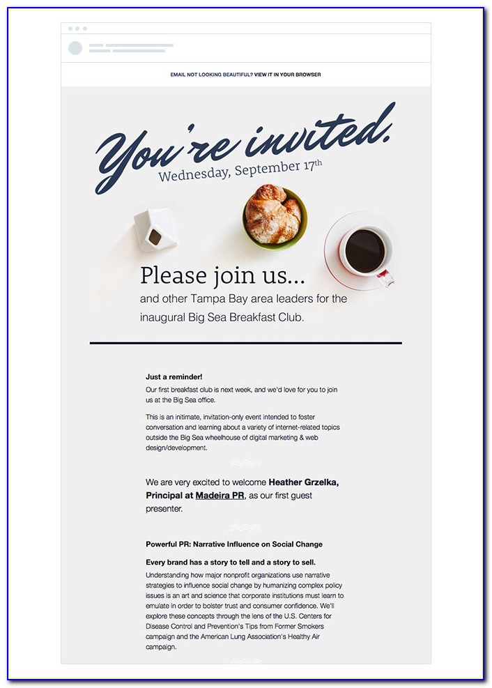 Company Event Invitation Letter Sample