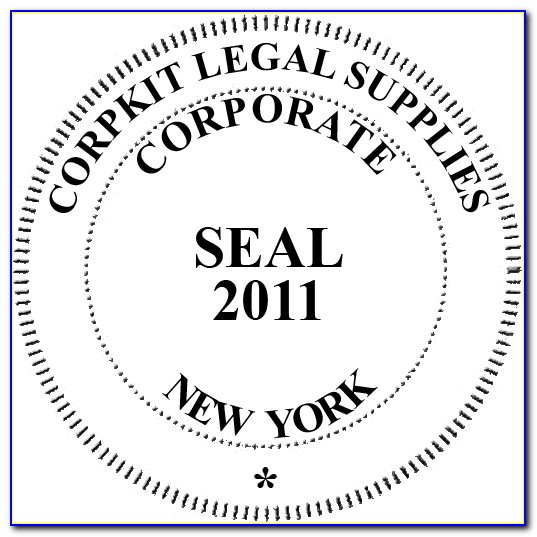 Company Stamp Seal Free Template