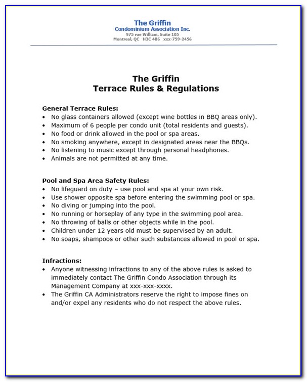 condominium-rules-and-regulations-template