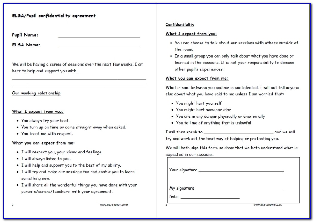 Confidentiality Agreement Template New Zealand