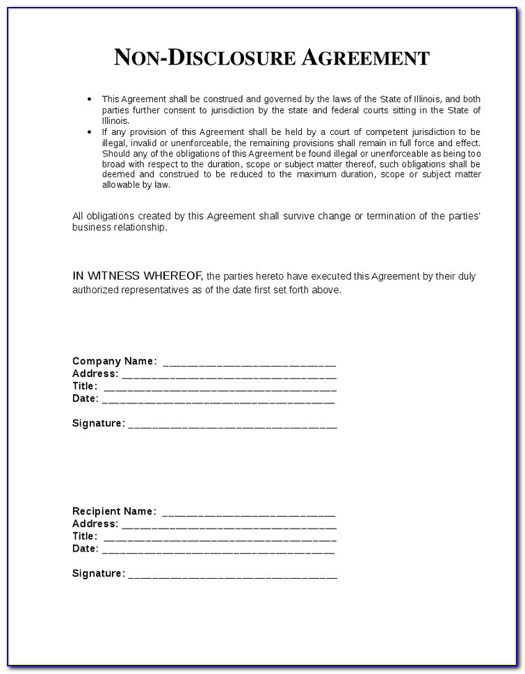 Confidentiality Agreement Template Uk Free