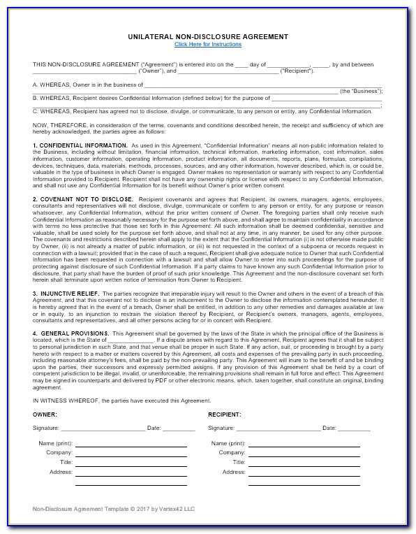 Confidentiality Consent Form Template