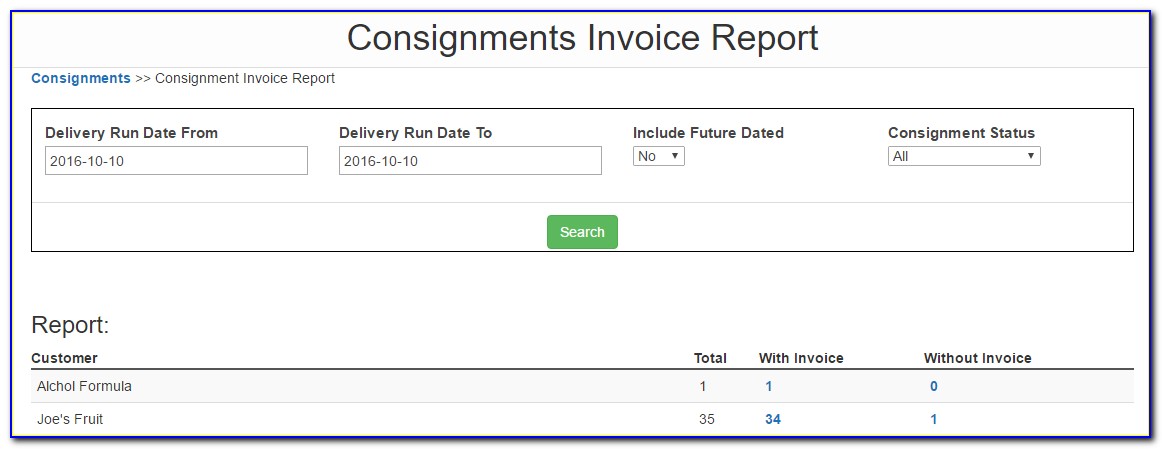Consignment Invoice Template Excel