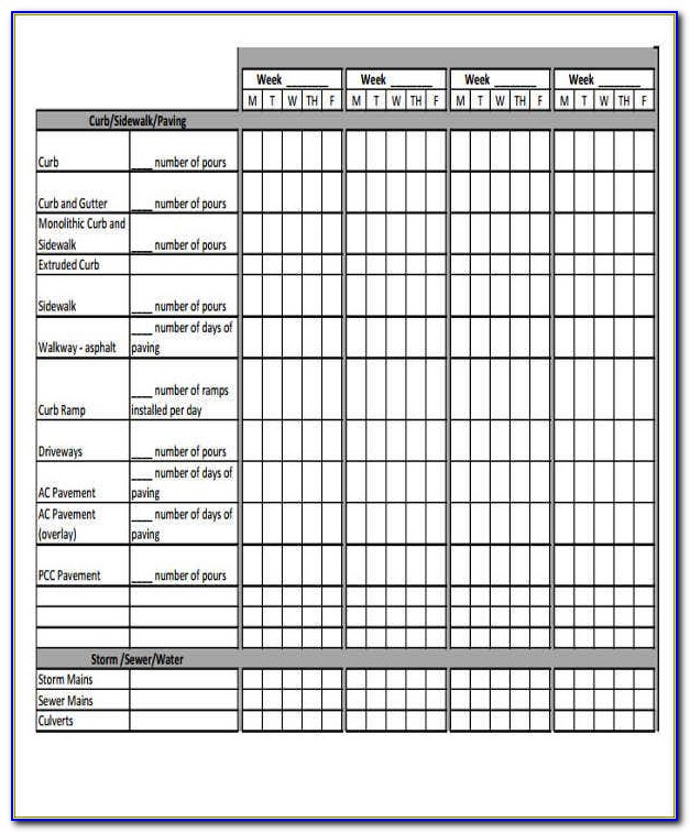 Construction Draw Schedule Template