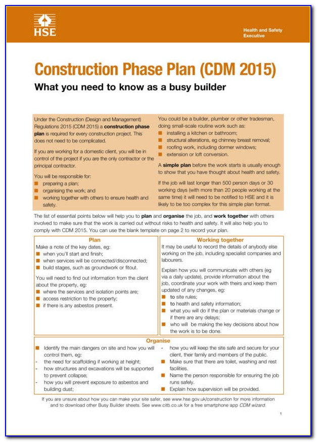 Construction Environmental Management Plan Template