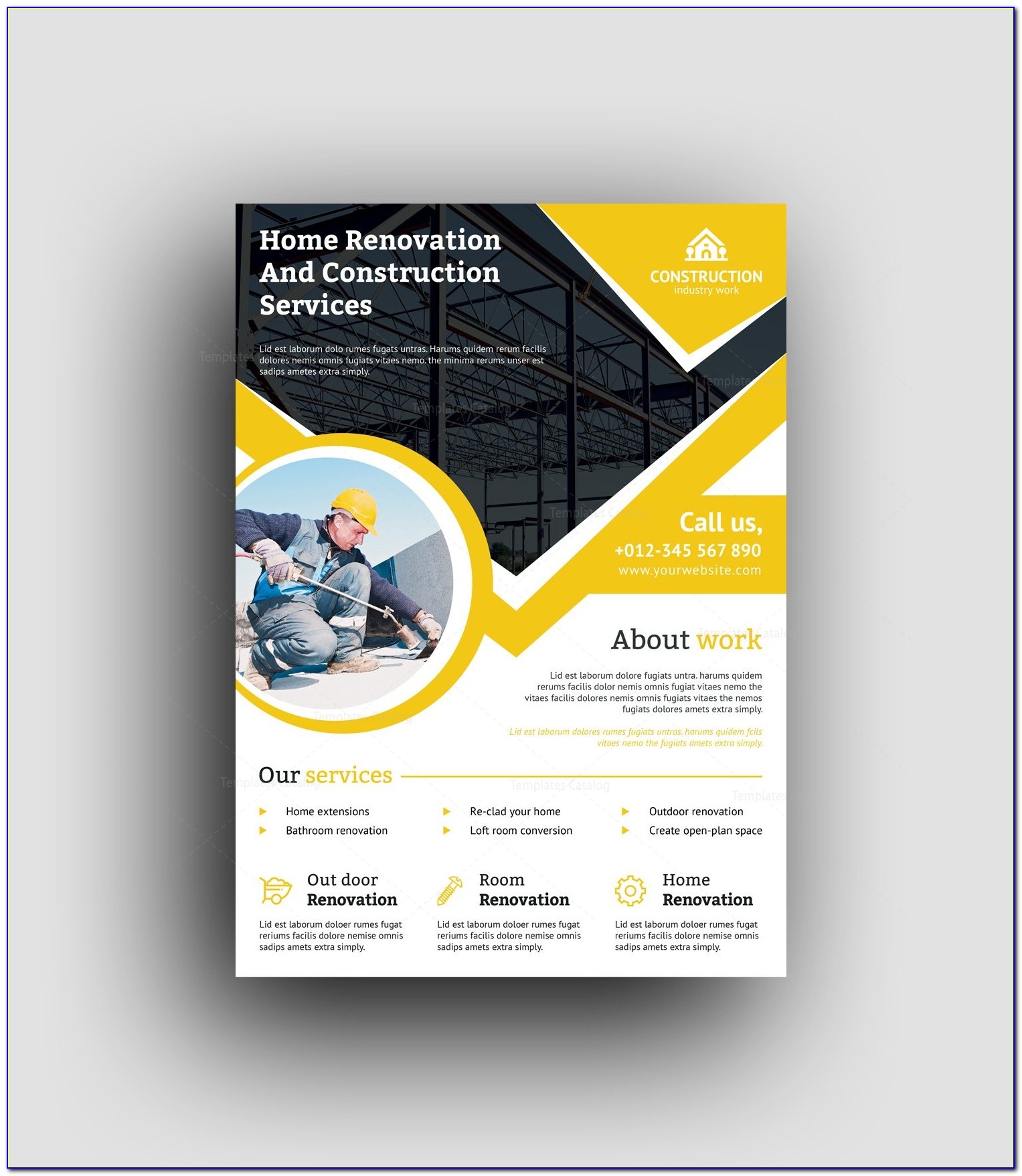 Construction Flyer Template Word Free