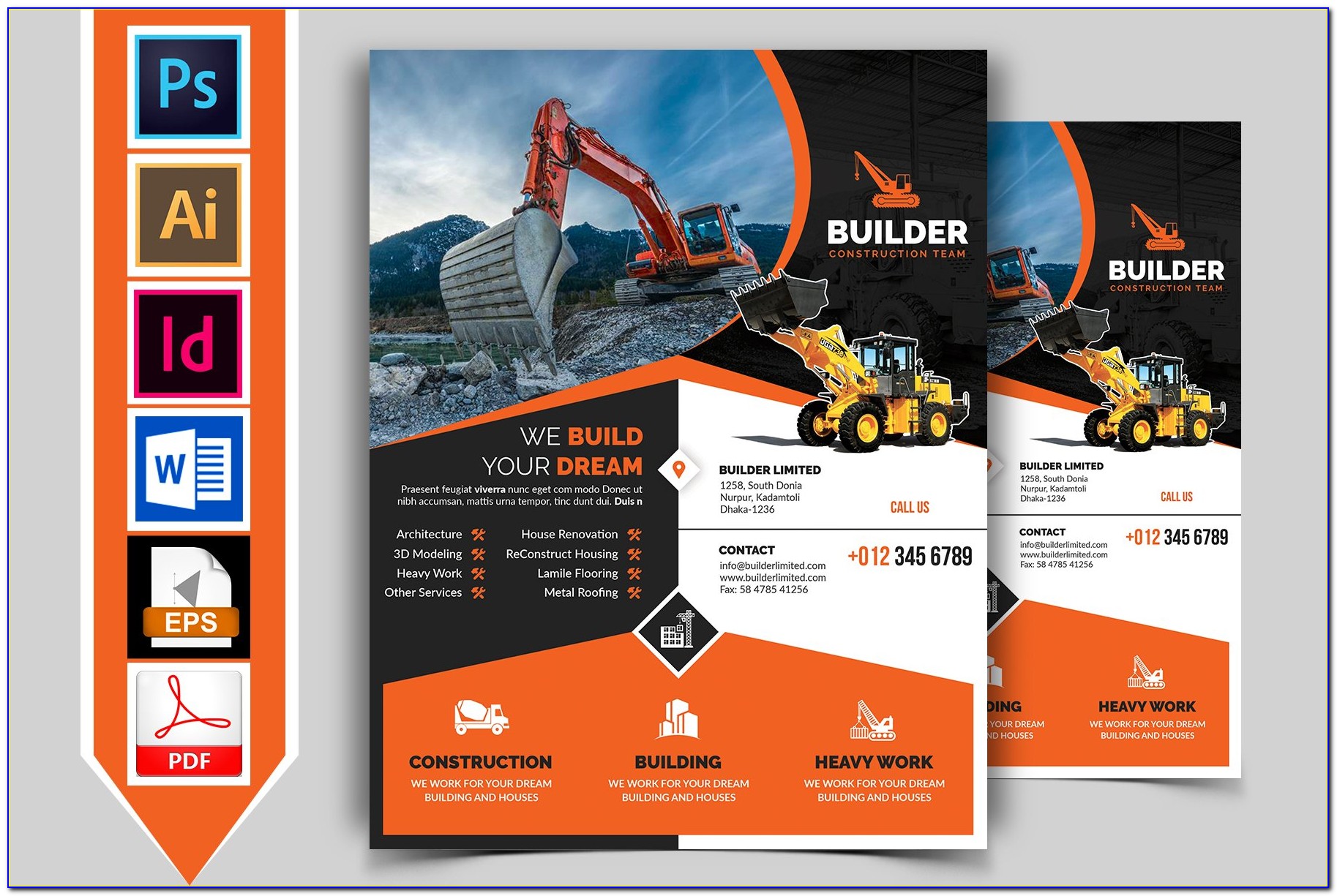 Construction Flyer Templates Free