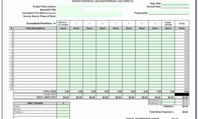 Construction Project Payment Schedule Template Excel
