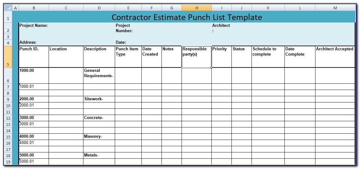 Construction Project Proposal Template Doc