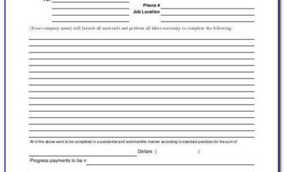 Construction Proposal Template Freeware