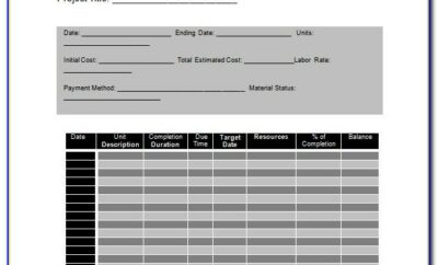 Construction Rfi Template Excel