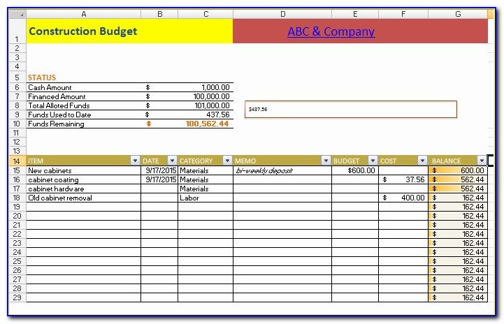 Construction Schedule Template Excel Microsoft