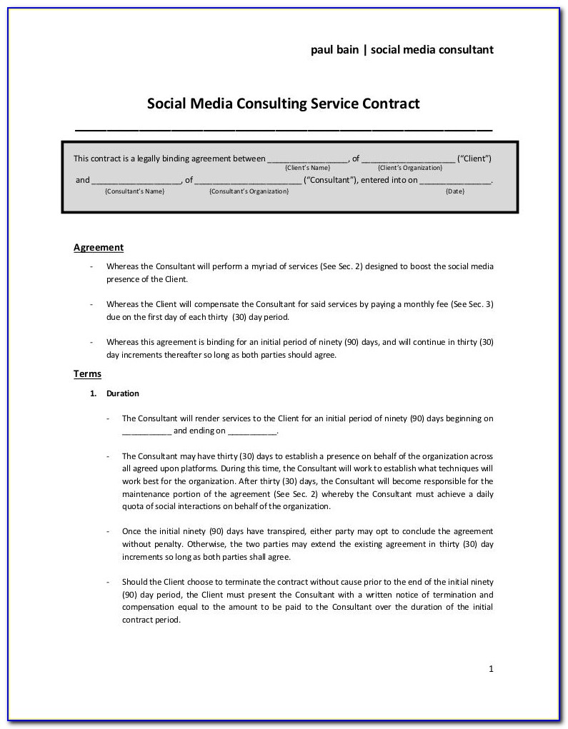 Consulting Firm Business Plan Template