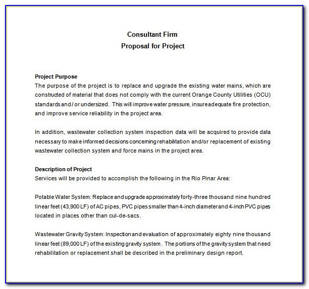 Consulting Proposal Template Doc