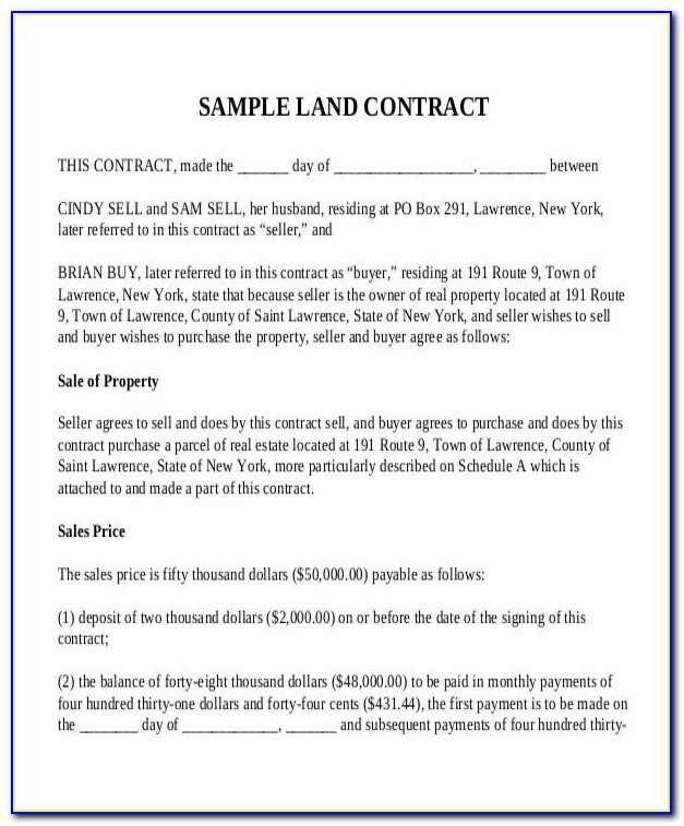 Contract For Sale Of Property Template Uk
