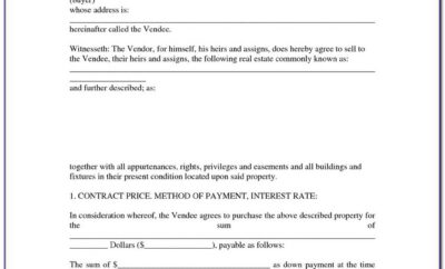 Contract For Subcontractors Template Free