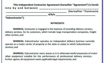 Contract Forms For Electrical Contractors