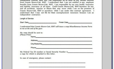 Contract Labor Contract Form