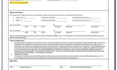 Contract Labor Contract Template