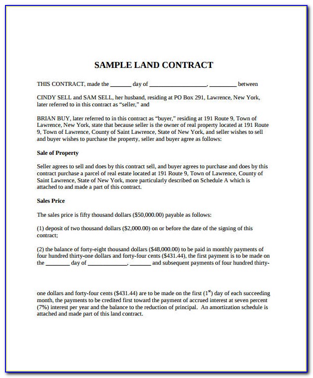 Contract Of Sale Of Commercial Property Template