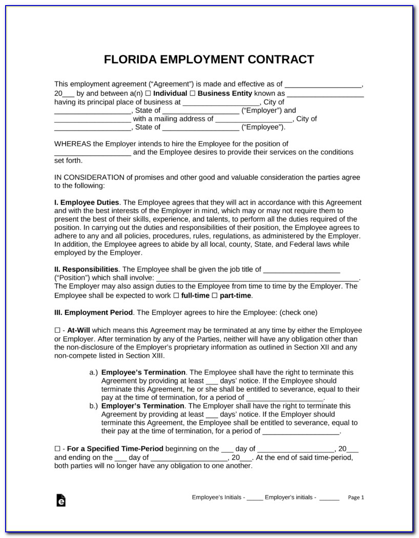 Contract Work Agreement Sample