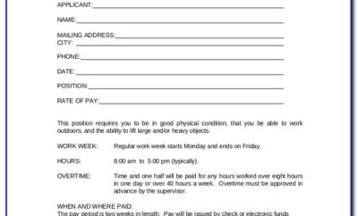 Contract Work Agreement Template