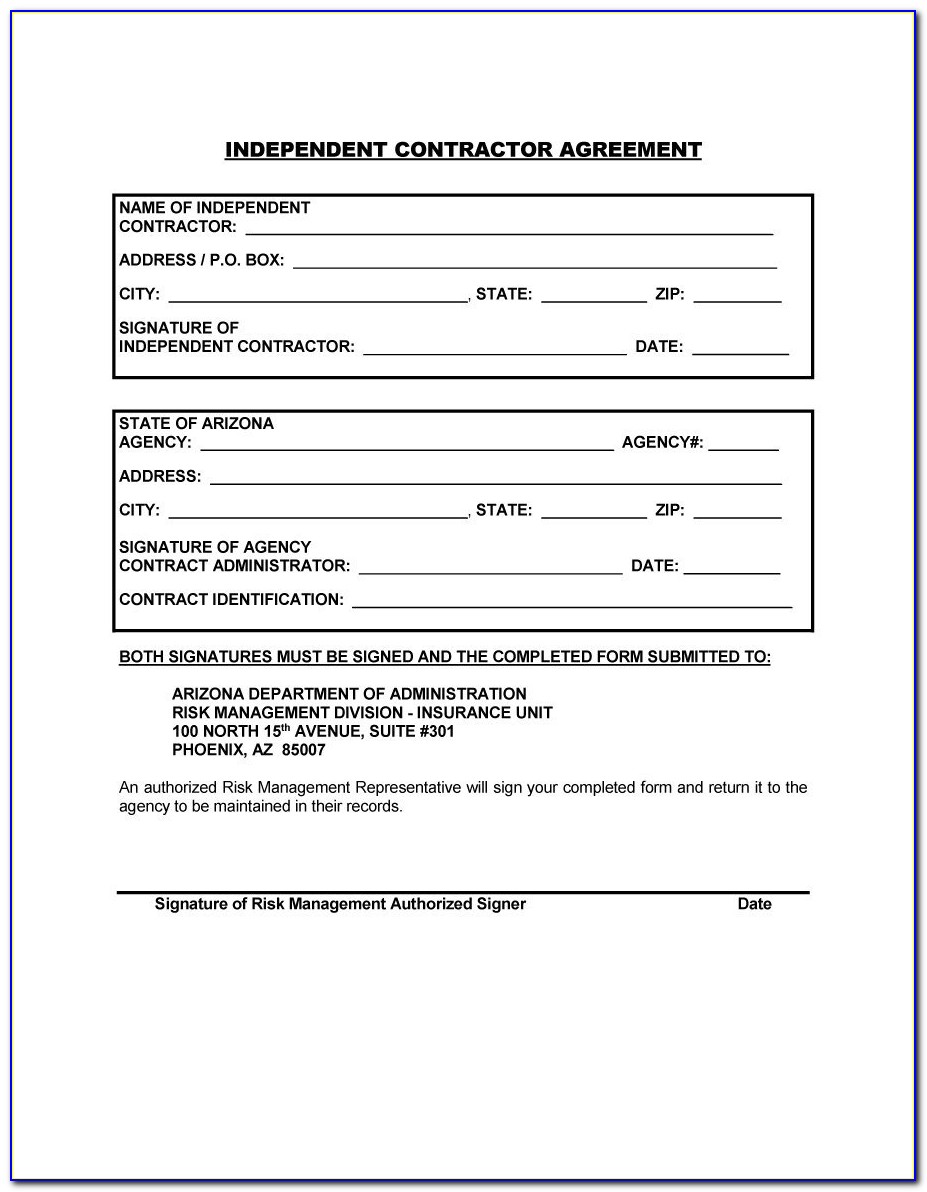 Contractor Contracts Templates Free