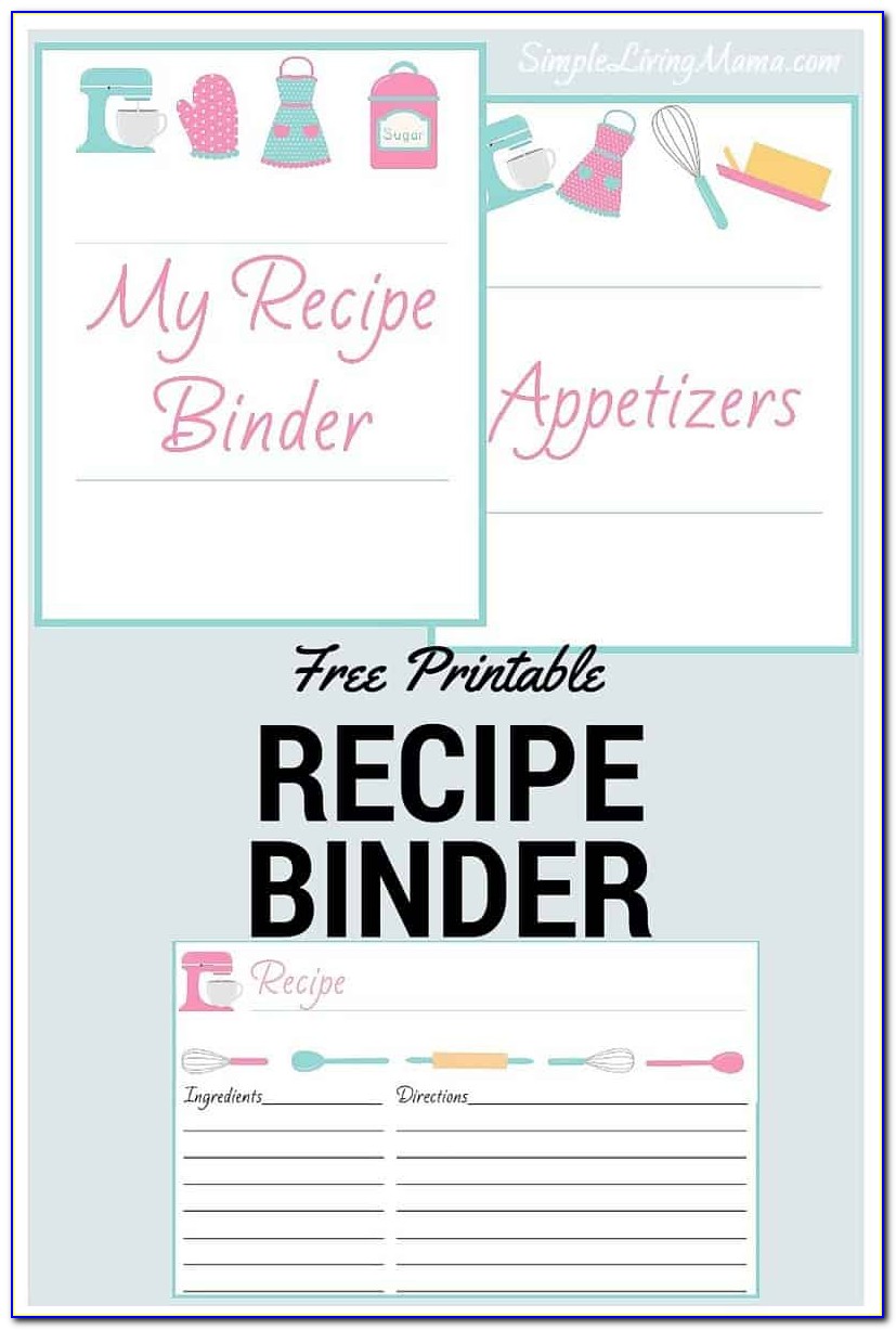 Cookbook Cover Page Template Download
