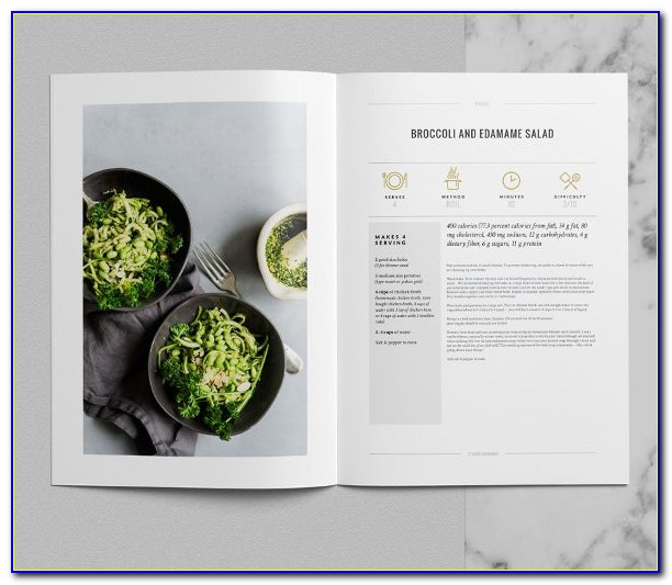 Cookbook Recipe Page Template