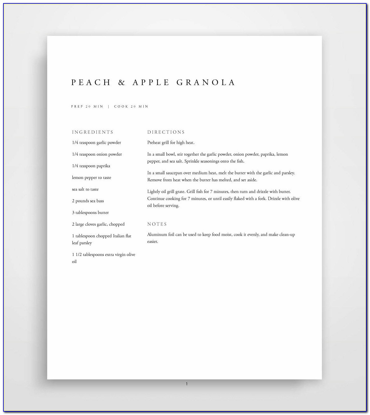 Cookbook Template For Mac Free