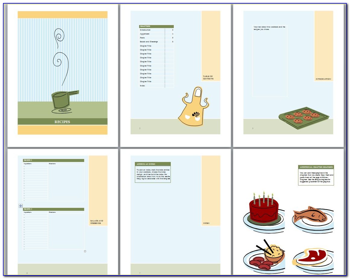 Cookbook Template For Word