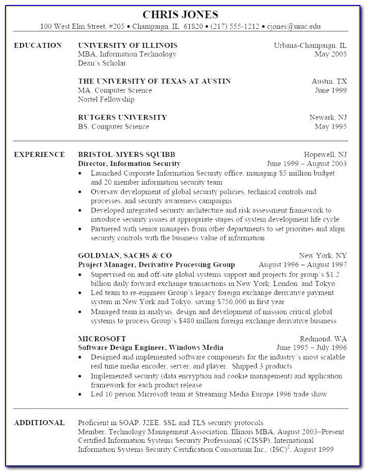 Copy And Paste Resume Template Free