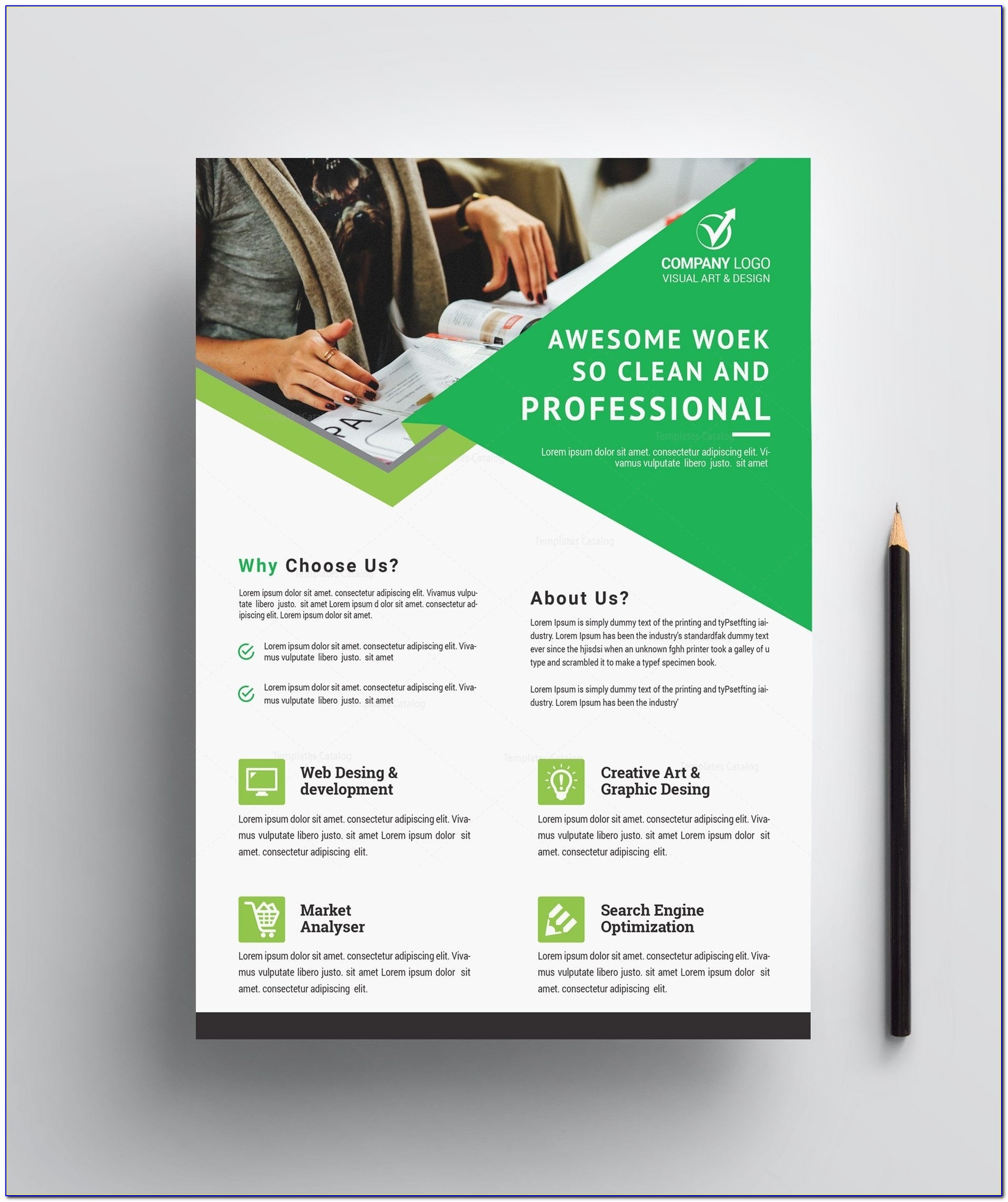 Corporate Flyer Design Template Free Download