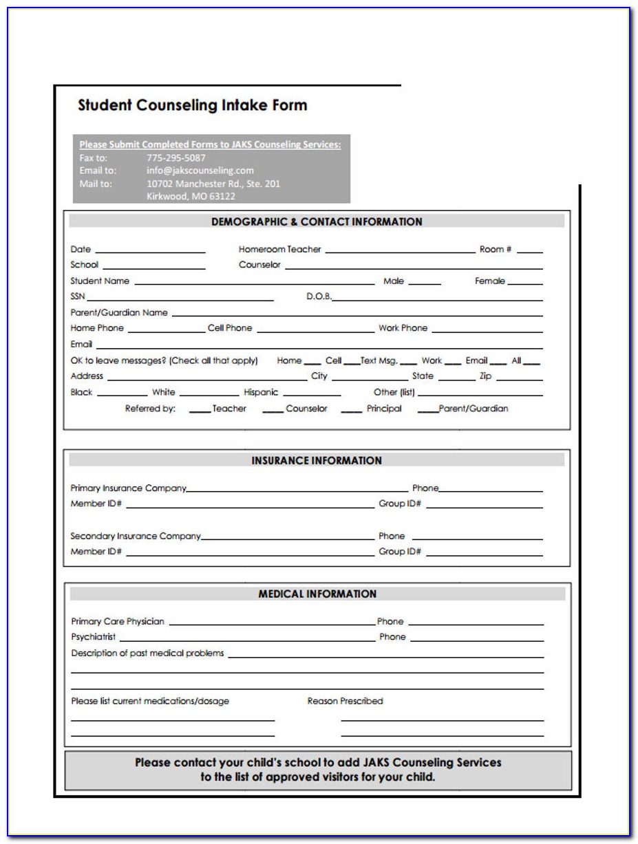 Counseling Informed Consent Form Template