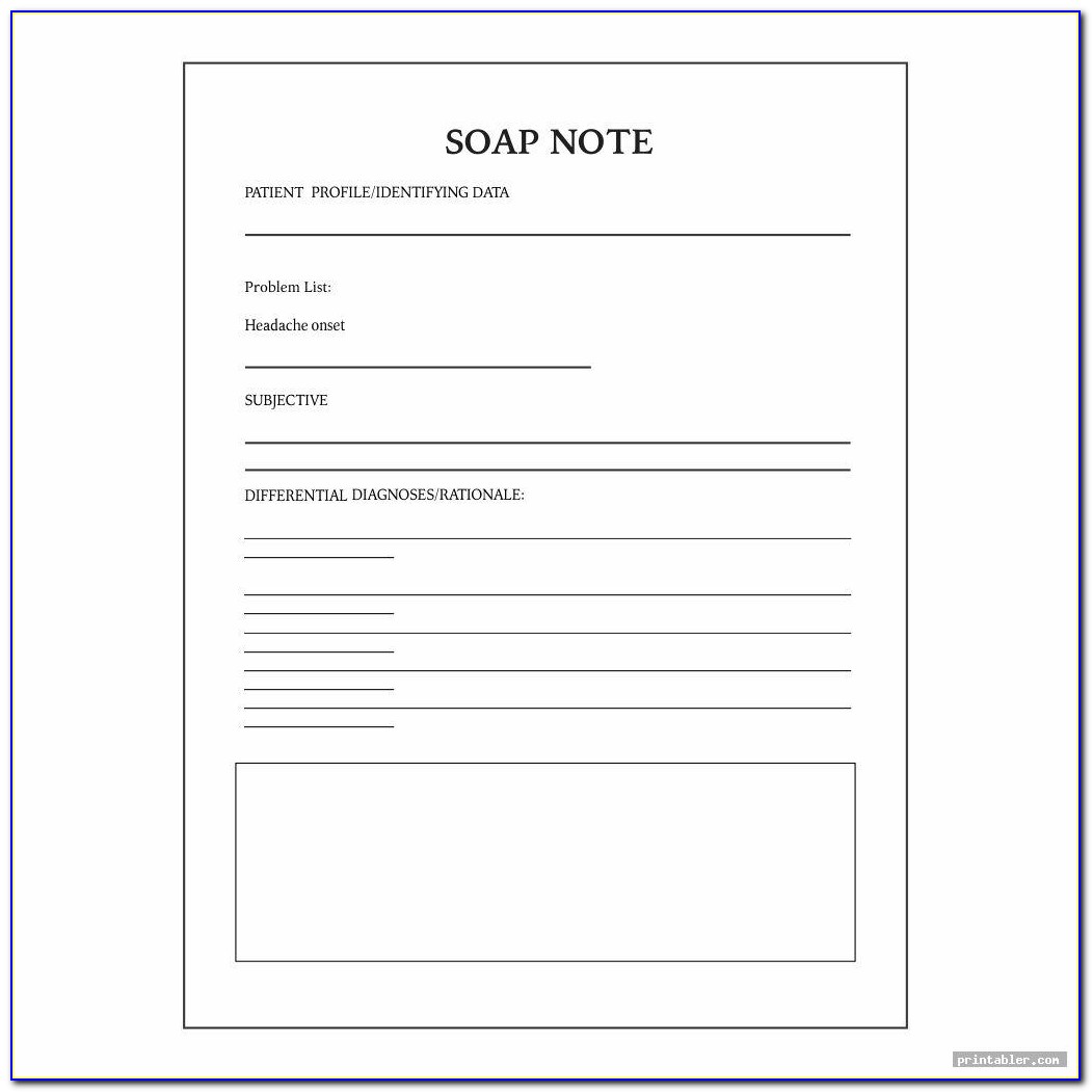 Counseling Session Notes Template