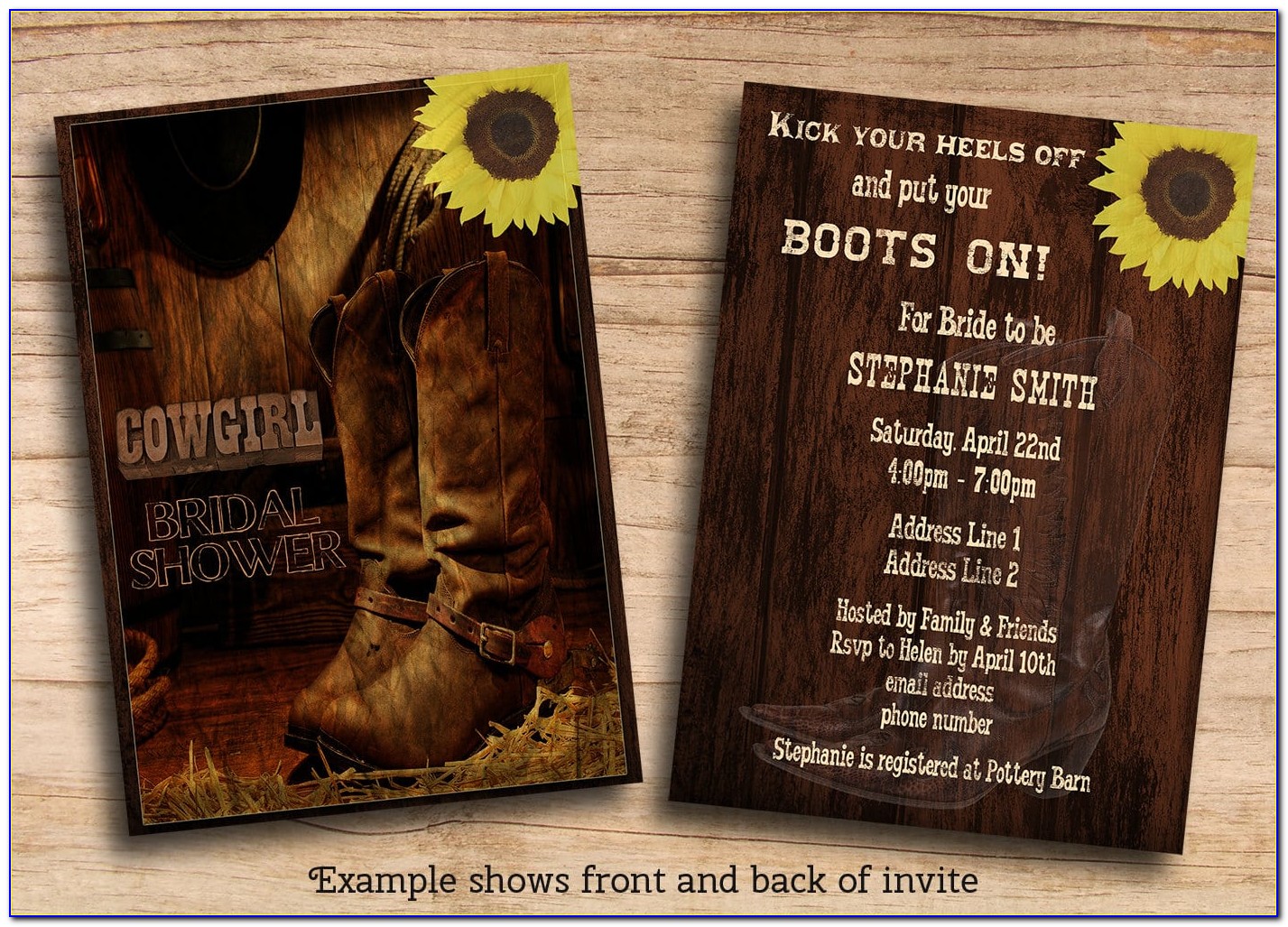 Country Western Party Invitation Templates