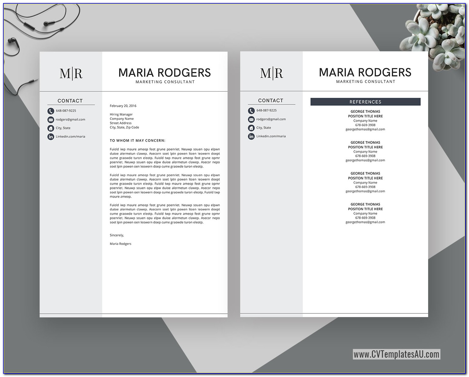 Creative Resume Template For Microsoft Word
