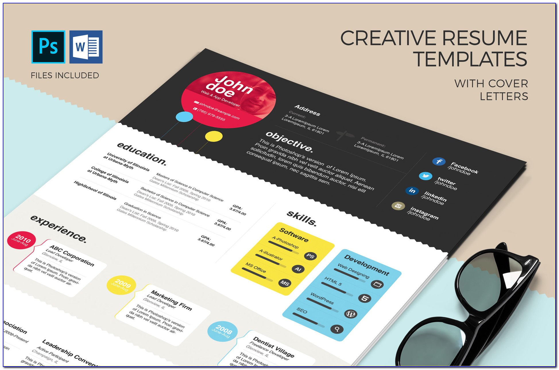 Creative Resume Templates Free Download In Word
