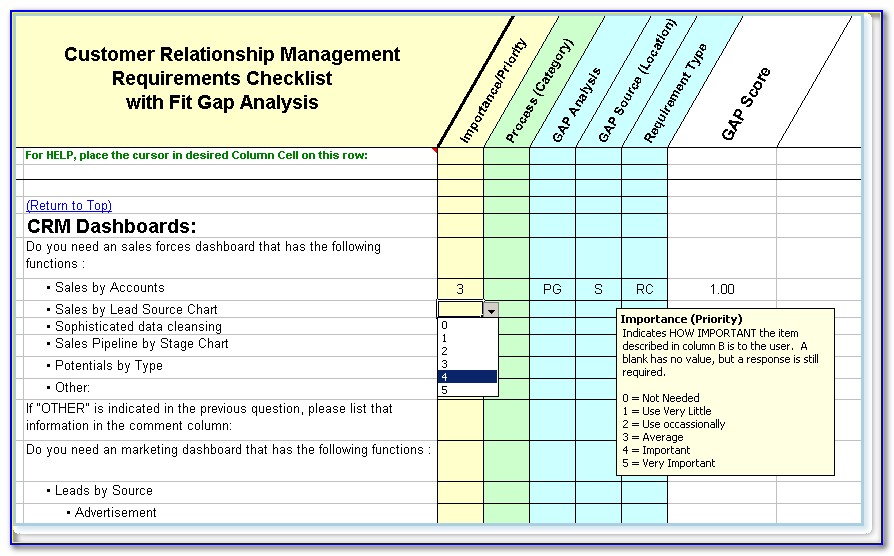 Crm Business Requirements Document Template