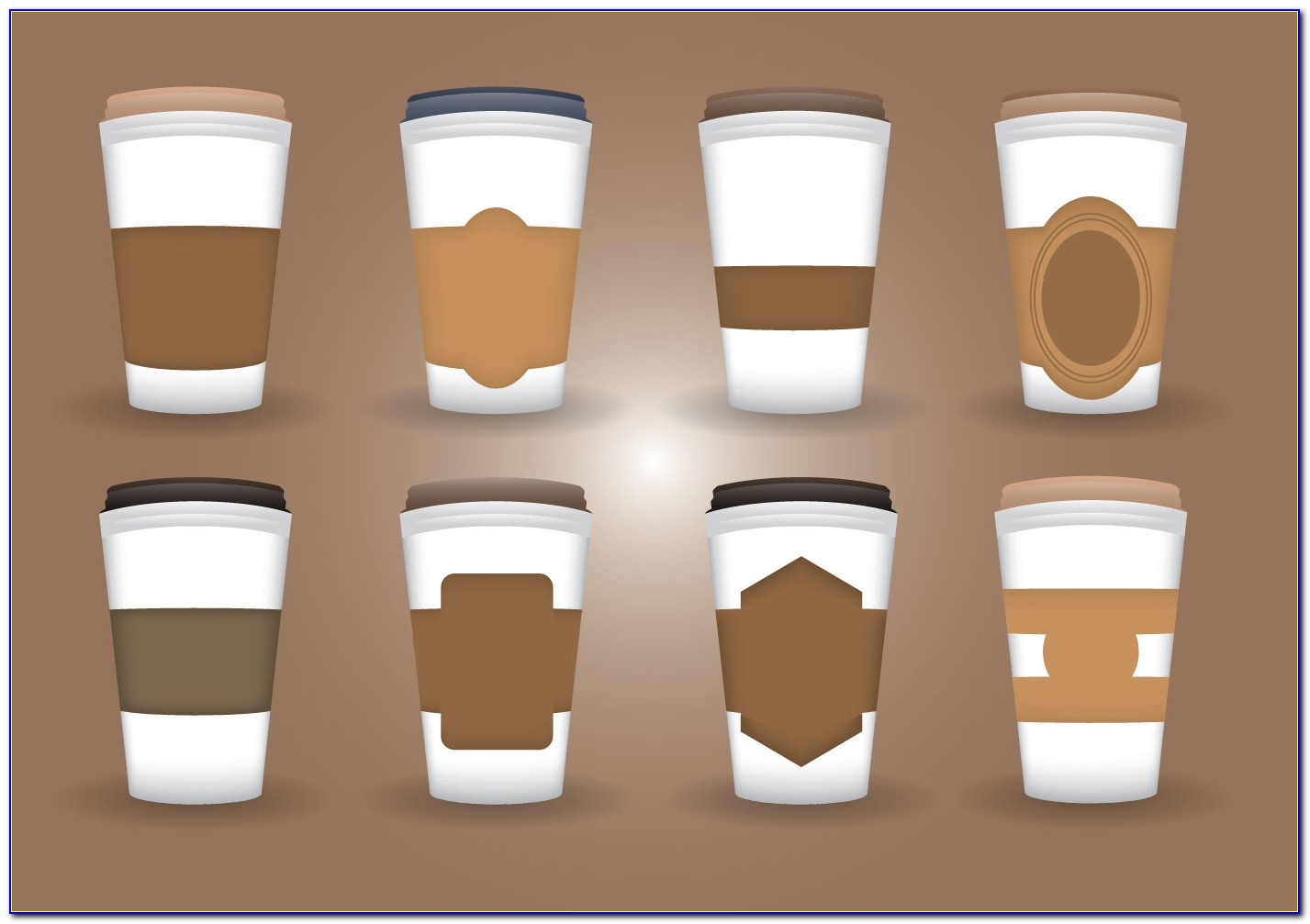 Cup Sleeve Template Psd Free