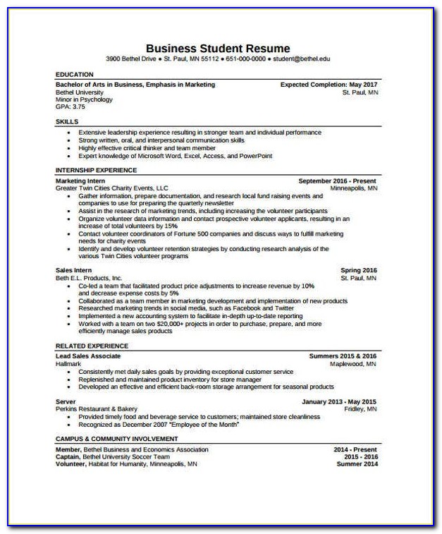 Curriculum Vitae Resume Format Pdf