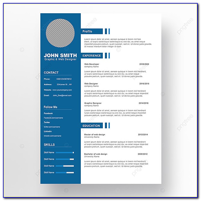 Curriculum Vitae Template Download Ms Word