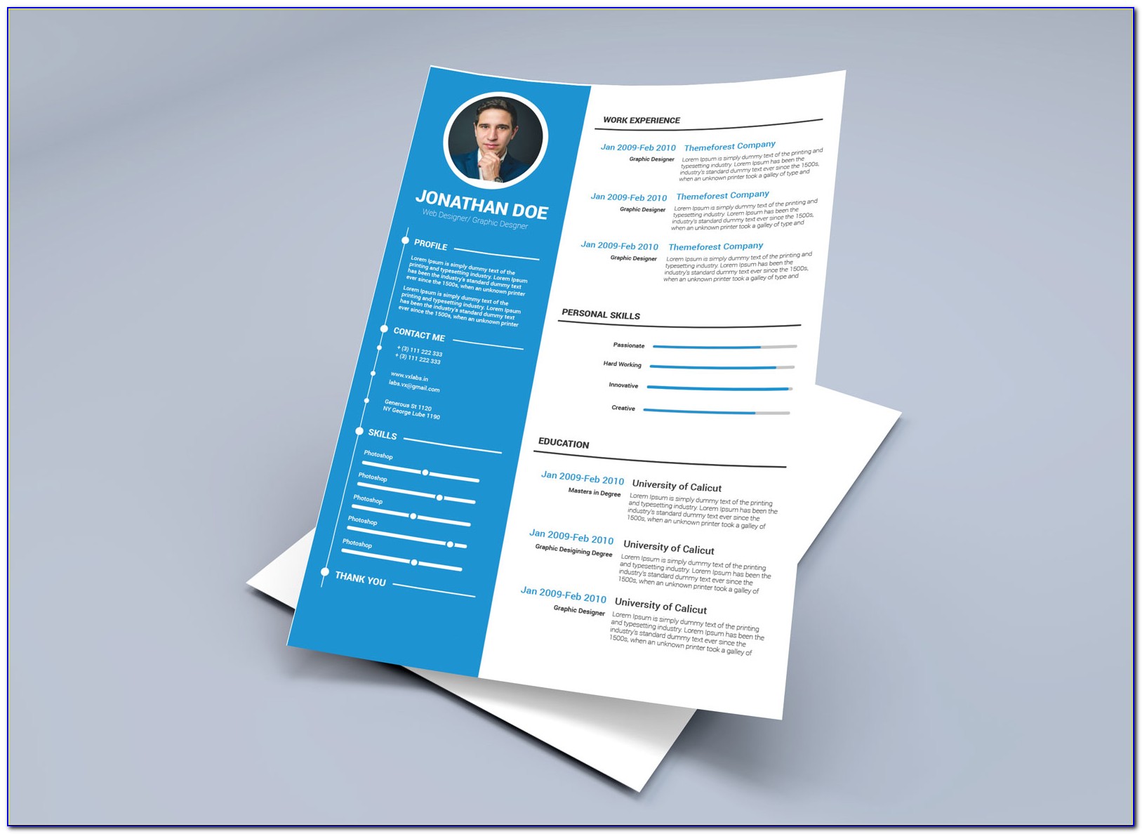 Curriculum Vitae Template For Word 2010
