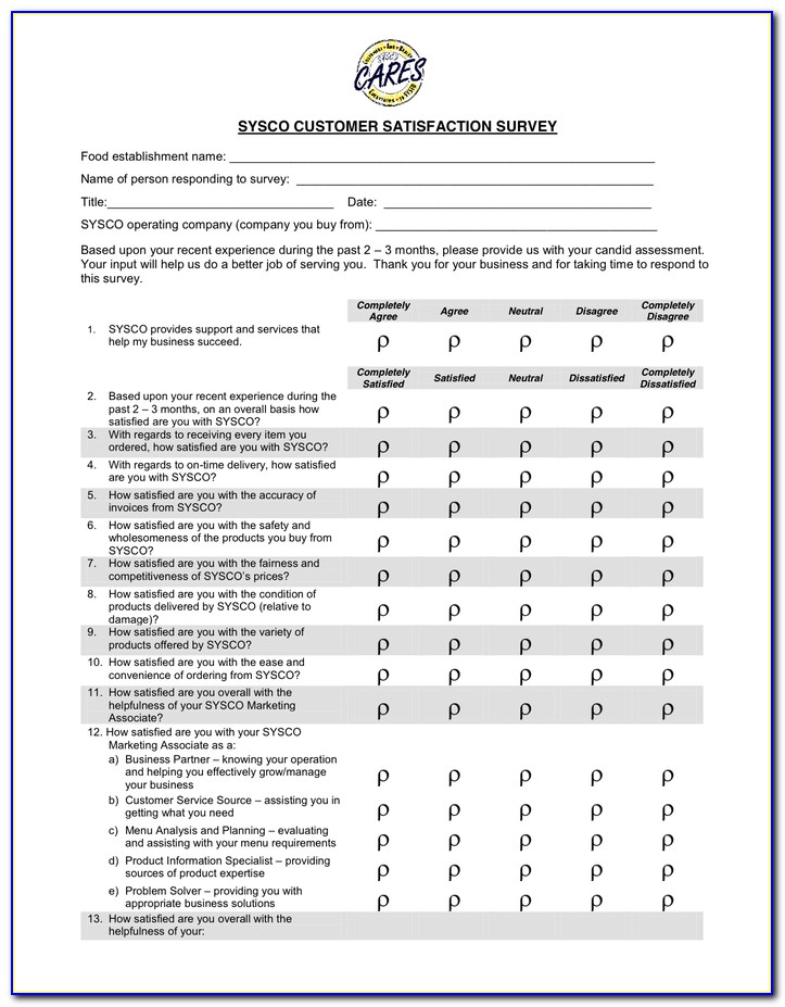 Customer Survey Letter Sample