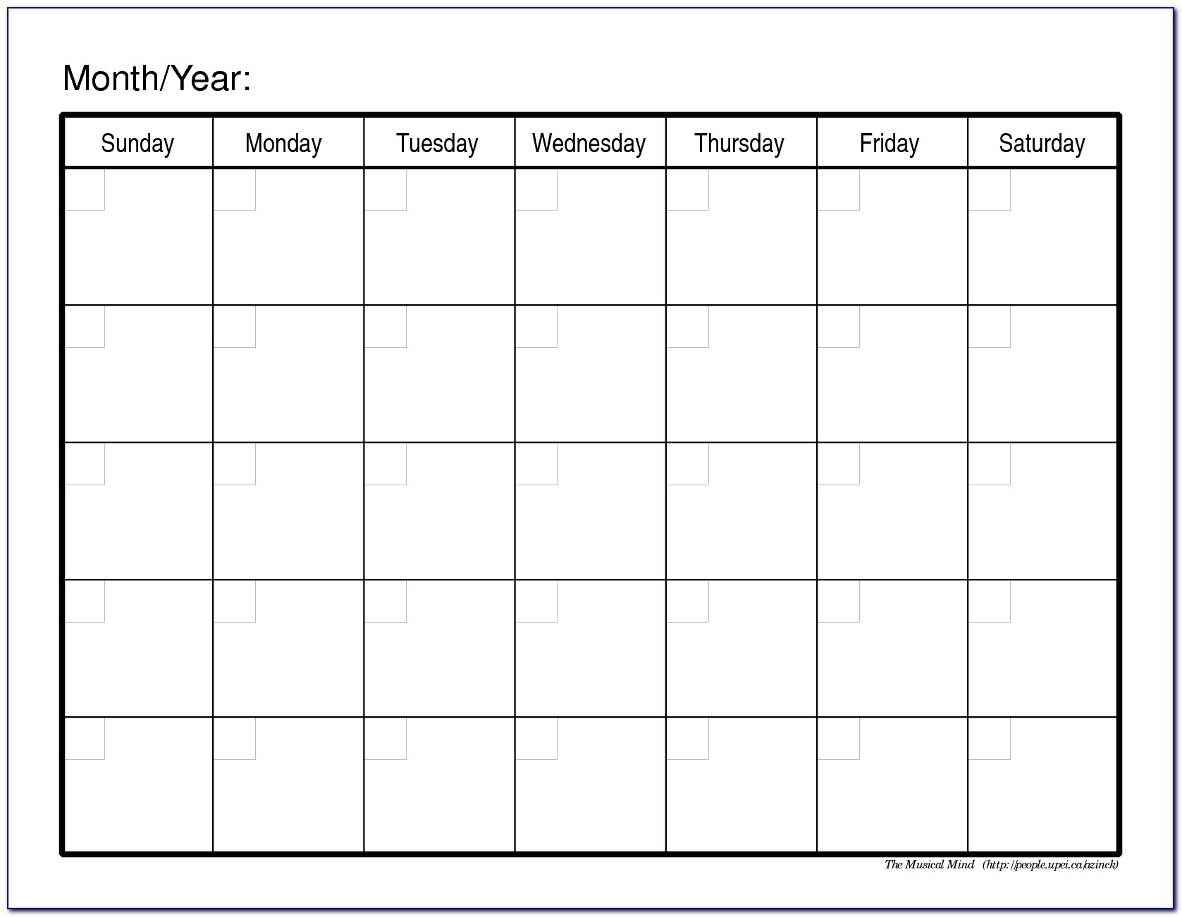 Customize School Calendar Template