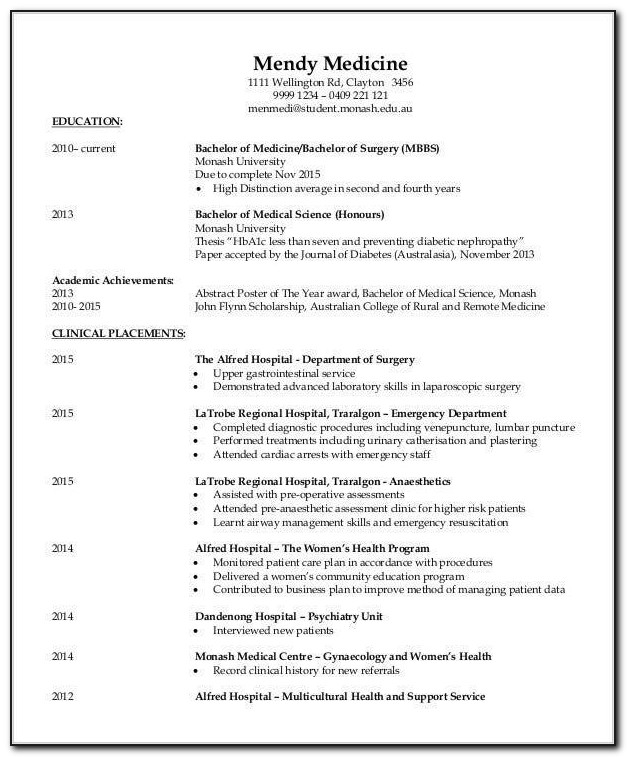 Cv Template For College Student