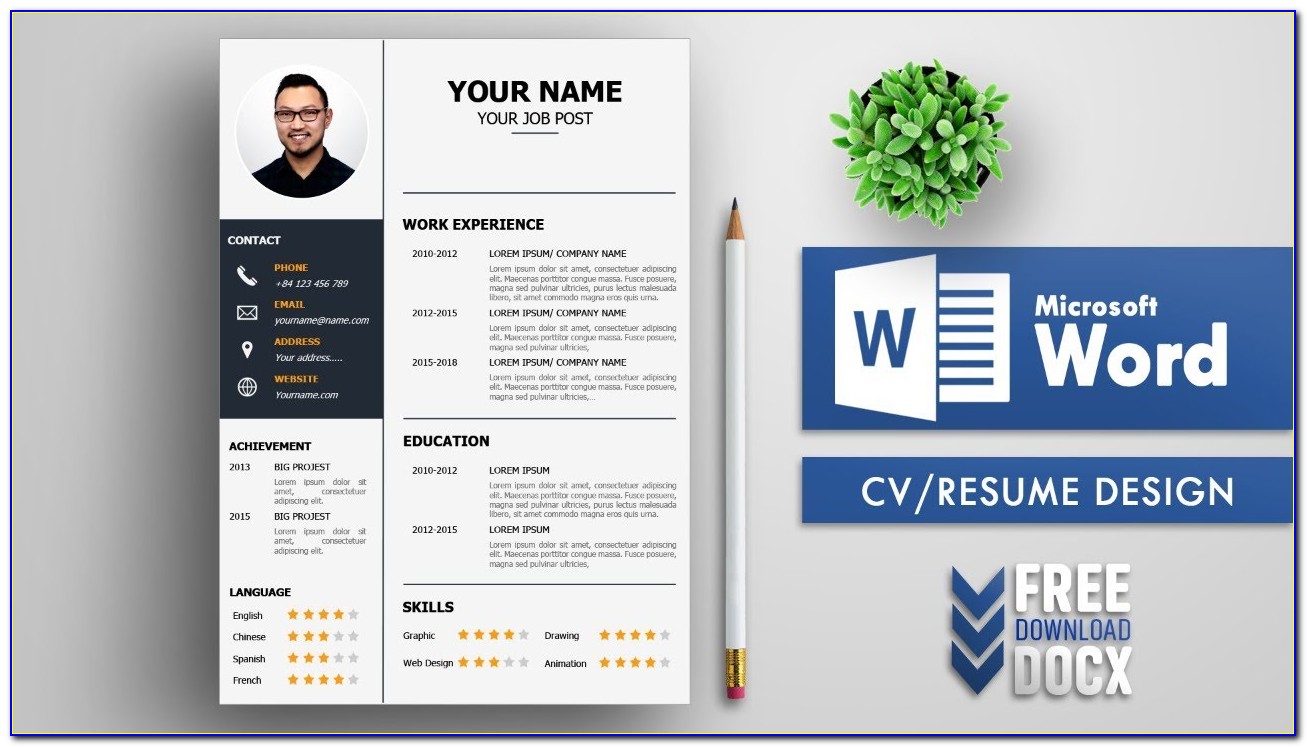 Cv Template Free Download Word 2015