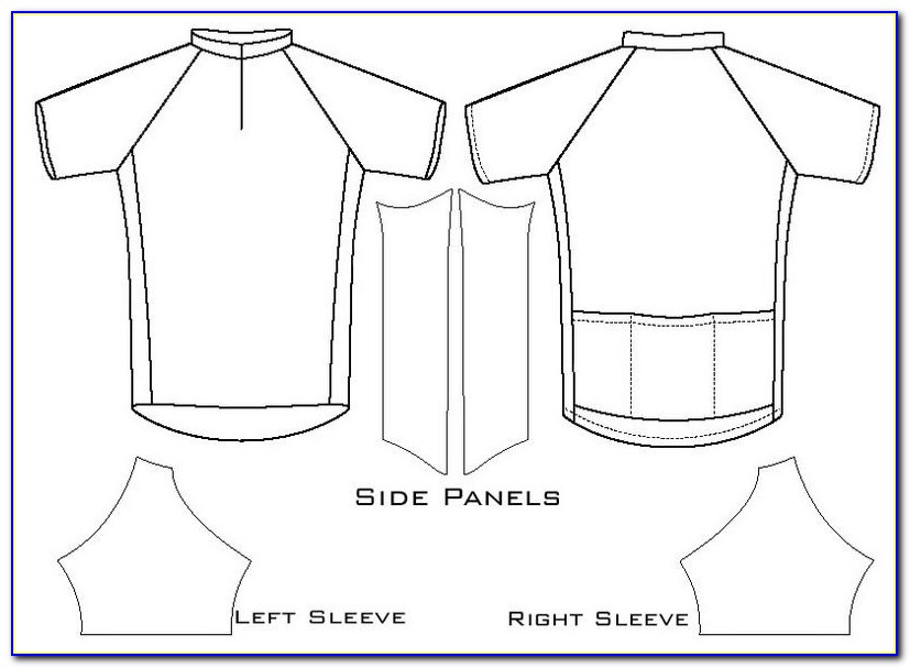 Cycling Jersey Design Template Illustrator