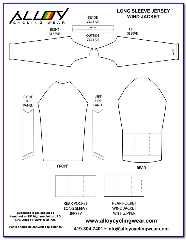 Cycling Jersey Template Download