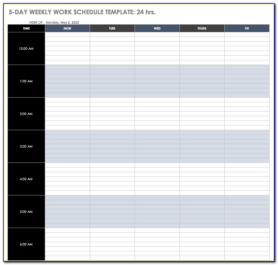 Daily Work Planner Template Pdf